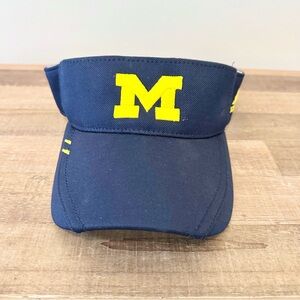 University of Michigan Adidas Logo Visor Hat Adult adjustable